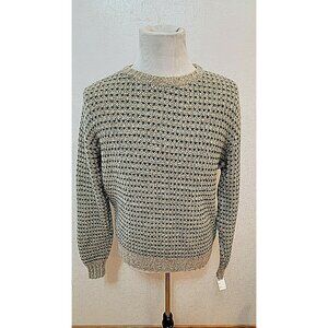 VTG LAKE HARMONY ROWING CLUB MEN'S GRAY /GREEN WOOL SWEATER MADE USA SIZE M# 413